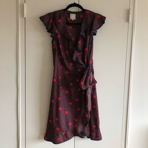 Polka dot wrap dress by Karen walker